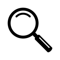 Magnifying glass icon. Loupe icon, search symbol.