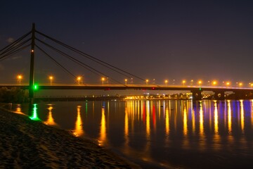 bridge over Dnipro river in Kyiv Ukraine