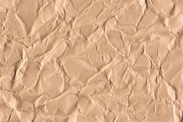 Old crumpled brown paper texture