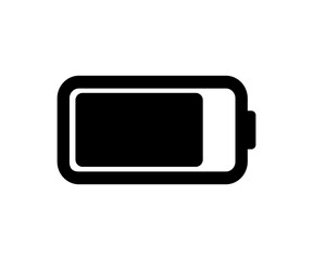 Battery indicator symbol illustration on transparent background. 


