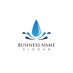 Water drop Logo Template vector