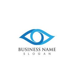 Eye care logo and symbol vector image