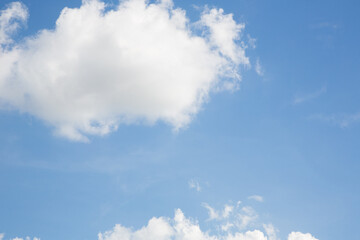 Blue sky with clouds nature background