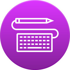 E-learning icon representing digital education and online study tools vector