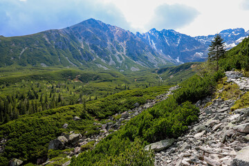 Zakopane, góry, szczyty,szczyt, krajobraz, chmury, czarny staw gąsienicowy, hala gąsienicowa, wspinaczka, widok, las, schronisko © Estera