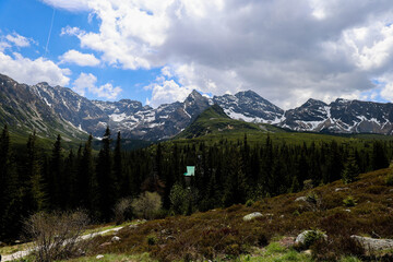 Zakopane, góry, szczyty,szczyt, krajobraz, chmury, gęsia szyja, wspinaczka, widok, las, schronisko © Estera