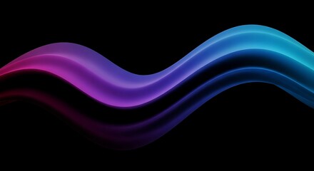 Abstract Colorful Wavy Lines Background.