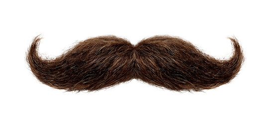 Handlebar Mustache PNG Transparent, Vintage Hipster Moustache Isolated Clipart