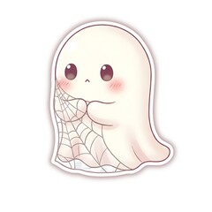 Cute little ghost cartoon for Halloween