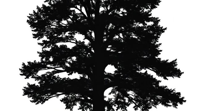 Tree silhouette graphic design