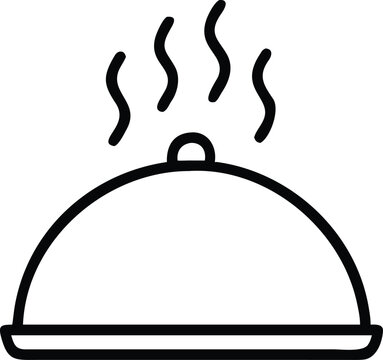 recommend clip art: Food Serving Tray outline icon