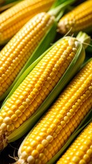 Close-up of fresh corn on the cob