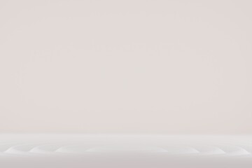 wavy rippled white floor with blank background