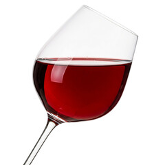 Elegant red wine in a glass capturing the rich color and subtle reflections