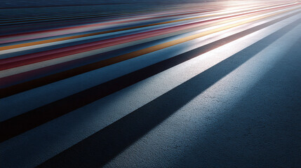 abstract background of road with colorful stripes