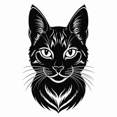 Cat Silhouette Vector Illustration