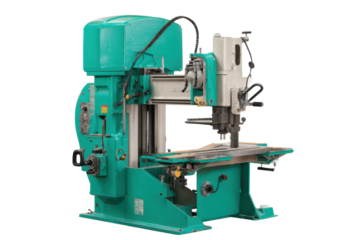 Industrial Band Saw Machine on Transparent Background