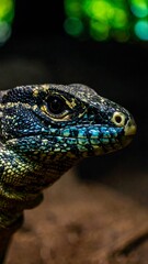 Fototapeta premium Close-up of lizard head