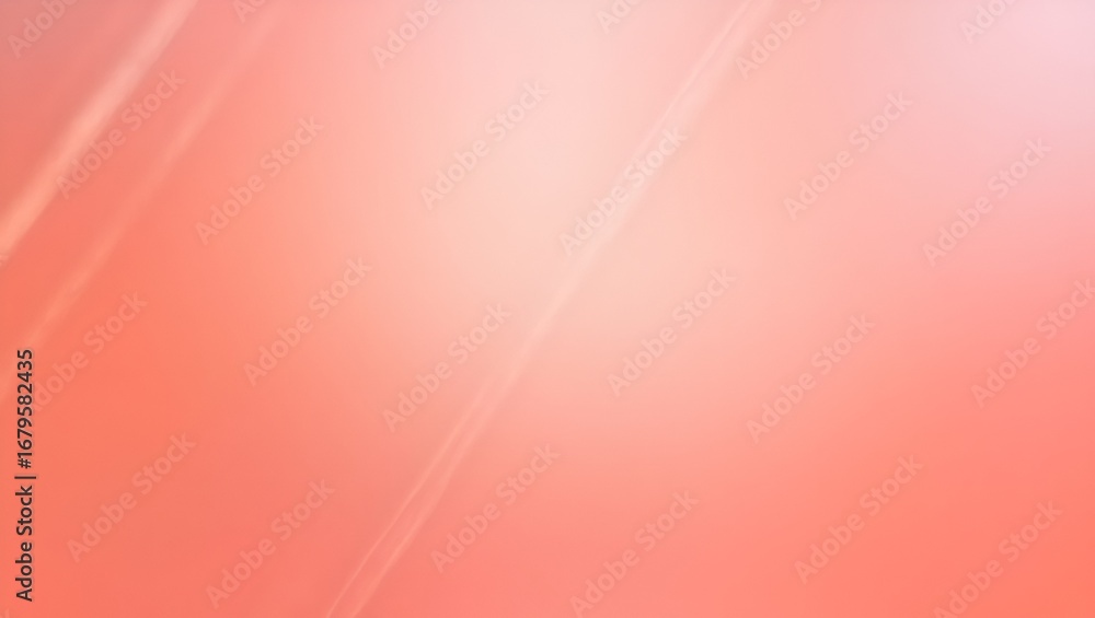 Poster soft red-to-blush gradient – elegant ribbed glass refraction effect, smooth color transitions creati
