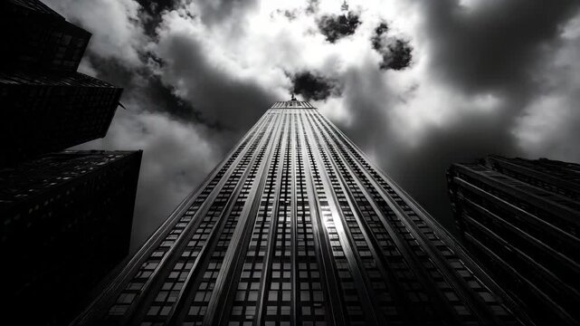 Empire State Building towering over New York City 