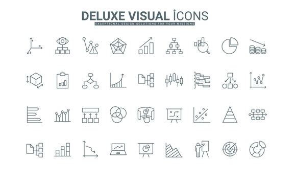 Increase and reduction of economy or trend charts, price boost, stock market research thin black outline symbols vector illustration. Data analysis graphs with up and down arrow line icons set.