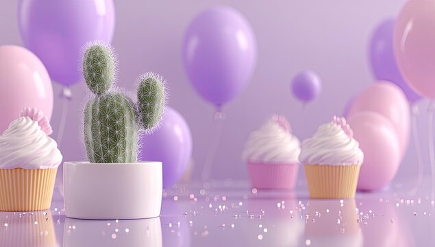 Neo-Pastel Dreamscape A Futuristic Fiesta