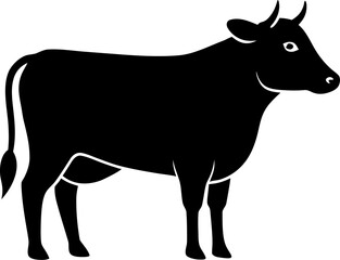 silhouette of a cow icon 