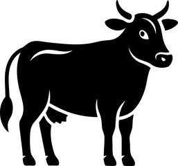 silhouette of a cow icon 