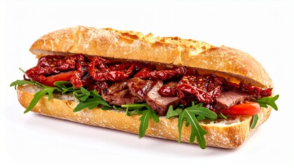 Prosciutto Feta Sandwich on Baguette