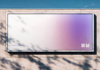 Outdoor Wall Billboard Mockup