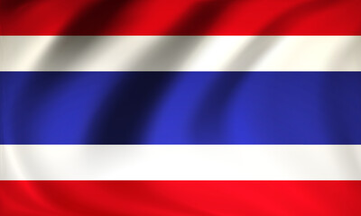 Thai flag day background, vector art illustration.