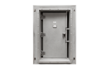 Industrial Blast Door on Transparent Background