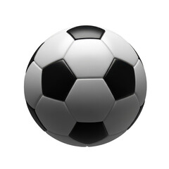 Fototapeta premium 3d realistic soccer ball object classic sports equipment football game play transparent background