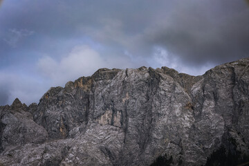 The highest mountain in Germany - Zugspitze. Mountain landscape in Europe