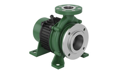 Centrifugal pump isolated on transparent background