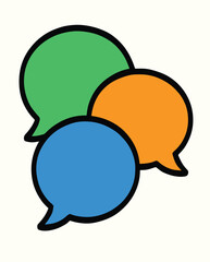 vector speech bubbles