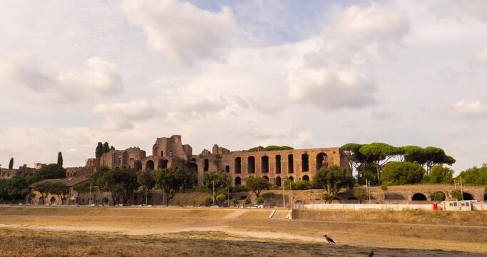 Roman Circus Maximus Timelapse in the afternoon