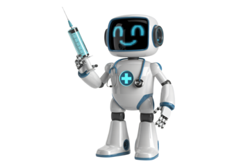 Friendly medical robot offers vaccine shot for healthcare innovation