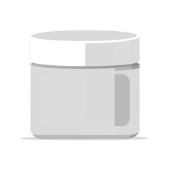 cosmetic container isolated on white