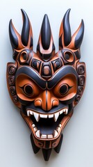 A beautifully designed mask with intricate patterns, stunning intricate detailing and elegant design