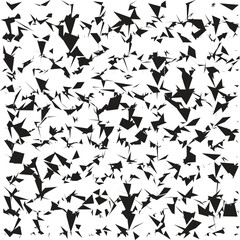 Abstract geometric pattern design in black and white