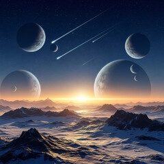 Planets and Meteors