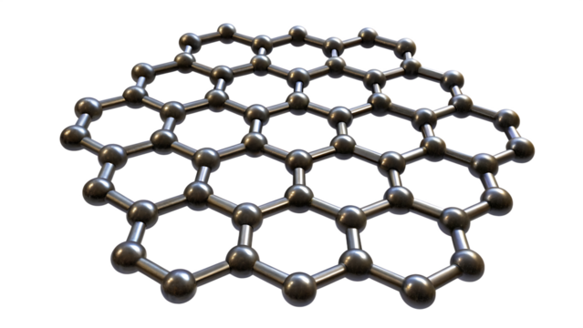 The intricate arrangement of carbon atoms forms isolated on white background, png, ai generated.