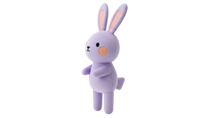 Isolated Plush Rabbit Toy