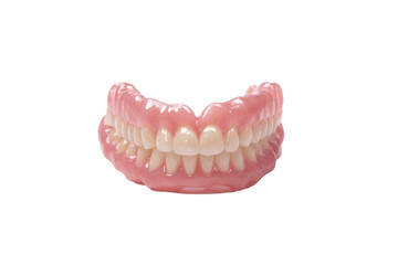 Fototapeta premium Studio Product Photo of Full Dental Dentures on Transparent Background