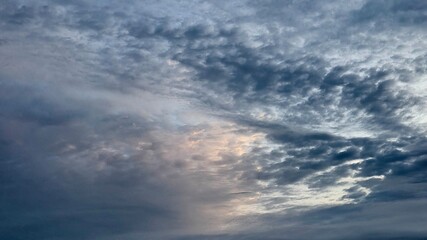 Stormy Purple Evening Clouds