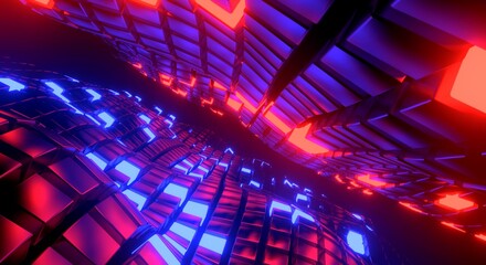 Abstract 3D background Rendering