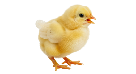 Isolated Yellow Chick
