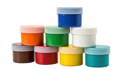 Isolated Paint Pots