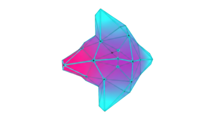 Isolated Abstract Geometric Shape